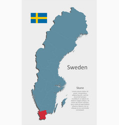 Map Sweden County Skane