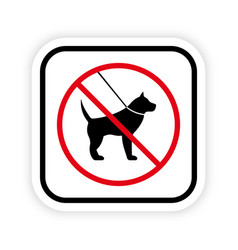 No Walking With Leash Domestic Dog Puppy Ban Black