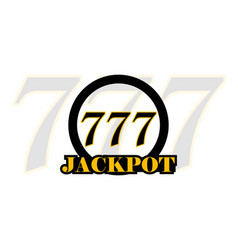 Web Jackpot Logo Win Big Triple Number Seven