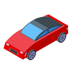 Sedan Car Printing Icon Isometric Machine