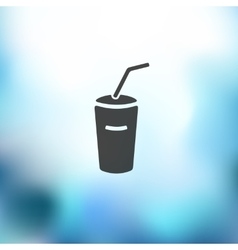 Soda Icon On Blurred Background