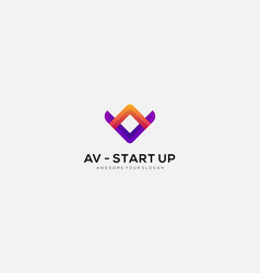 Av Start Up Logo Design Template