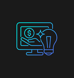 Online Sponsorship Gradient Icon For Dark Theme