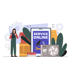 Service Worker Online Concept