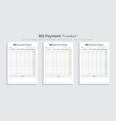 Bill Payment Tracker And Planner Kdp Interior