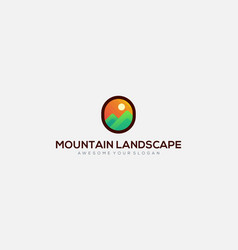 Mountain Landscape Logo Design