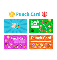 Punch Loyalty Card For Reward Customer Sweet Candy