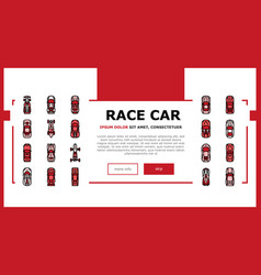 Race Car Speed Sport Vehicle Landing Header