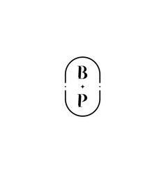 Bp Simple Wedding Logo Initial Concept With High