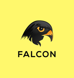 Falcon Head Minimalist Logo Design