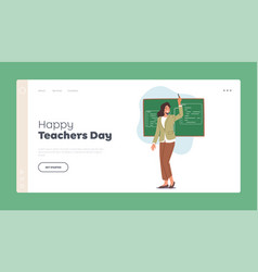 Happy Teachers Day Landing Page Template Friendly