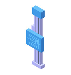 Xray Stand Icon Isometric Body Scan