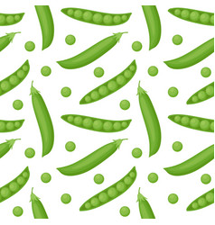 Seamless Pattern With Green Pea