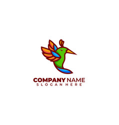 Colibri Colorful Logo Design Template