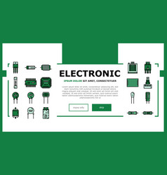 Electronic Component Circuit Chip Landing Header