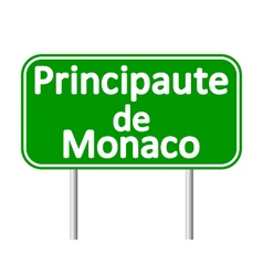 Principaute De Monaco Road Sign