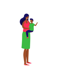 Woman Holding Child