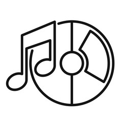 Music Icon Outline Web Interface