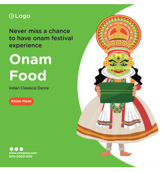 Banner Design Of Onam Food