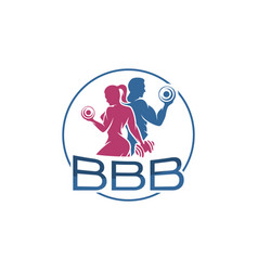 Bbb Letter Fitness Gym Logo Design