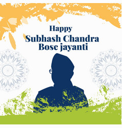 Subhash Chandra Bose Jayanti Banner Design