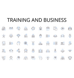 Training And Business Line Icons Collection