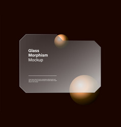 3d Render Glass Morphism Effect Presentation