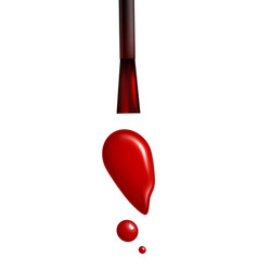 Brush Red Smear Composition