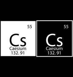 Caesium Chemical Element Mendeleev Table