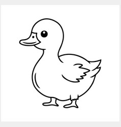 Doodle Duck Clip Art Isolated Hand Drawn Animal