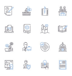 Financial Planning Line Icons Collection