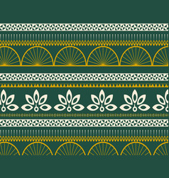 Peacock Geometric Ethnic Pattern Seamless Design