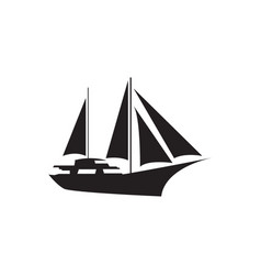 Sailing Ship Icon Logo