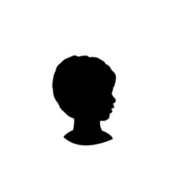 Silhouette Face Baby Boy Closeup