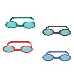 Swimming Goggles On A White Background