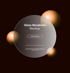 3d Website Interface Glass Morphism Effect