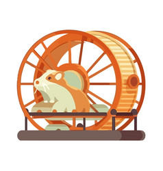 Cute Hamster In A Wheel