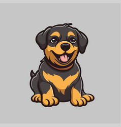 Cute Rottweiler Cartoon