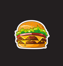 Burger Sticker