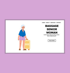 Female Baggage Senior Woman