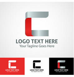 Hi-tech Trendy Initial Icon Logo C