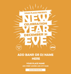 New Years Eve Party Poster Flyer Or Social Media P