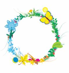 Four Seasons Royalty Free Vector Image Vectorstock