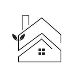 Home Leaf Icon Logo