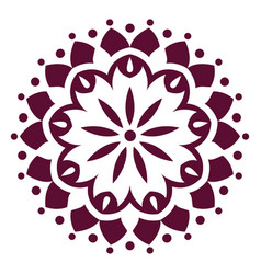 Indian Holi Festival Mandala Icon