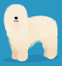 Komondor Dog Cartoon