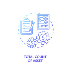 Total Asset Count Concept Icon