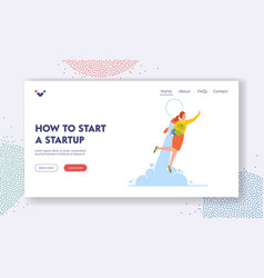 How To Start A Start Up Landing Page Template