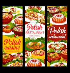 Polish Cuisine Food Banners Menu Dishes And Meals