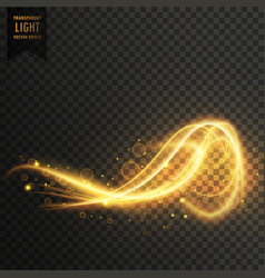 Awesome Abstract Golden Light Transparent Effect